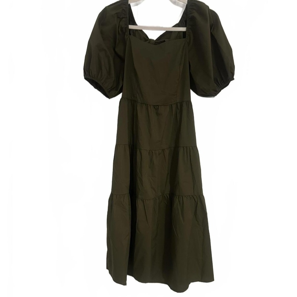 NWT Just Found Tiered‎ Midi Dress with Cutout back- Size Large